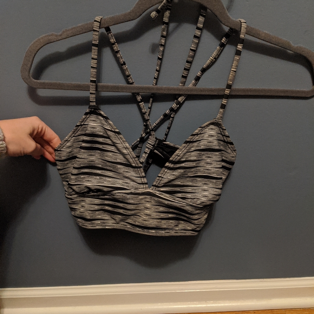 Athleta bikini top Criss cross back tie